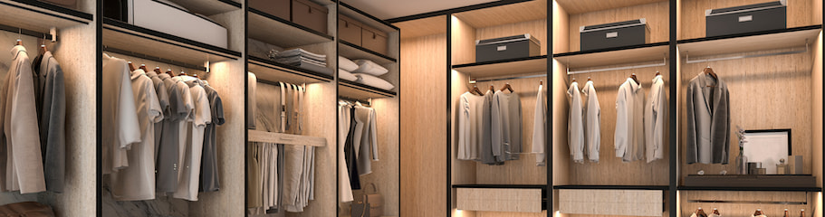 a well-organized closet